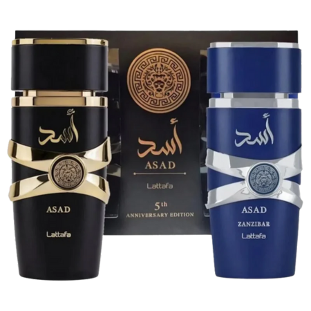 Lattafa Asad & Asad Zanzibar Anniversary Gift Set 100ml – 2 stk