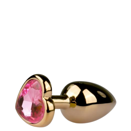 EasyToys Guld Metal Pink Butt Plug - Medium