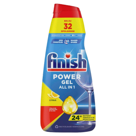 Finish Citrus Power Gel Opvaskemiddel – 650ml