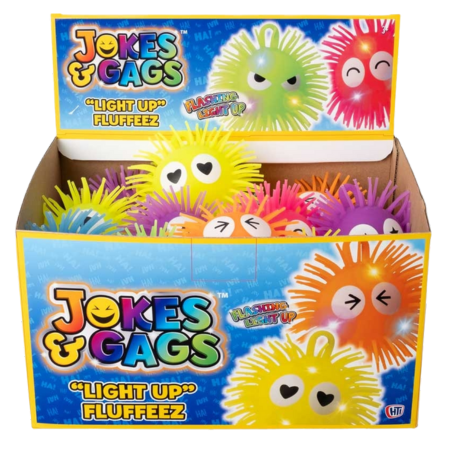 Fluffeez Light Up Puffer Ball Assorted – 4 Inch