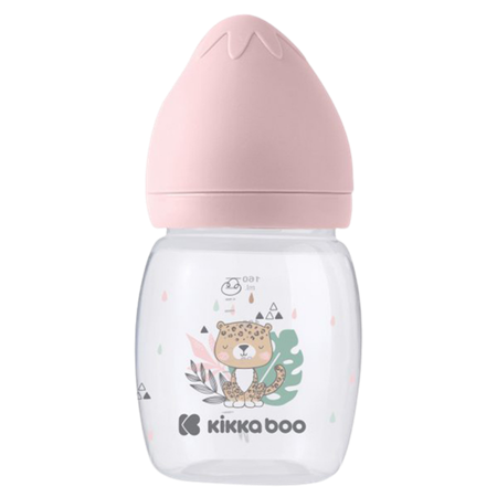 Kikka Boo Anti-Colic Savanna Pink Baby Feeding Bottle – 180 ml