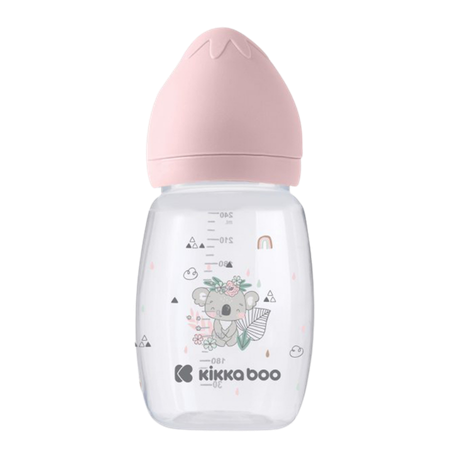 Kikka Boo Anti-Colic Savanna Pink Baby Feeding Bottle – 260 ml