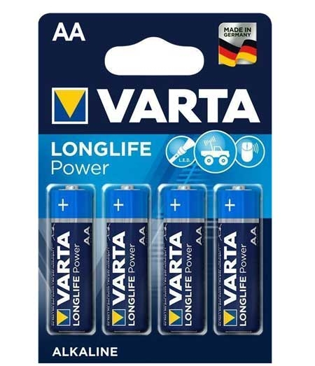 Varta Longlife Power AA Batterier - 4 stk