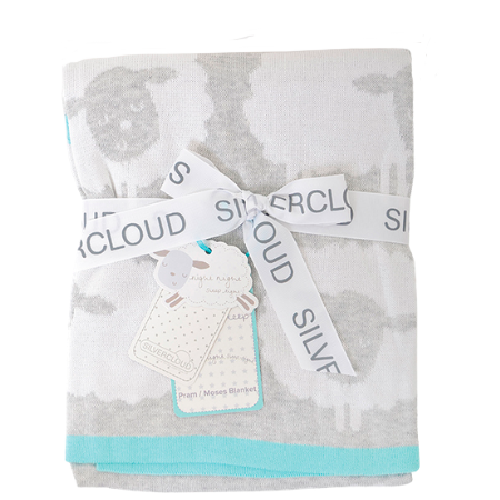 Silvercloud Strikket Tæppe - 70 x 90 cm 