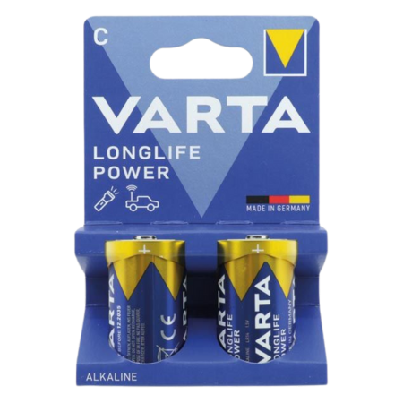 Varta Longlife Power Alkaline Baby C Batteri – 2 stk.