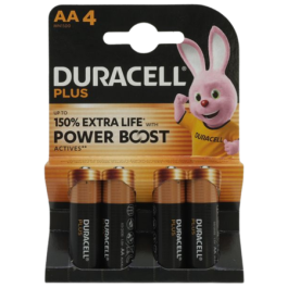 Duracell Plus Batterier Mignon AA – 4 stk