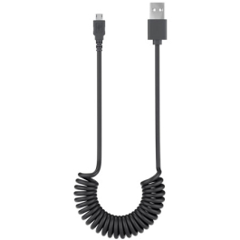 Goobay Android Micro-USB Til USB-A Spiralkabel - 1 meter