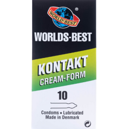 Worlds Best Kontakt Cream-Form Kondomer 10 stk