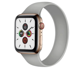Apple Watch 42/44 mm Silikone Rem Grå