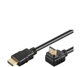 Goobay High Speed HDMI 90° Kabel m. Ethernet - 0,5 m