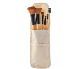 InnovaGoods Miset Wooden Makeup Børste Sæt - 5 stk 
