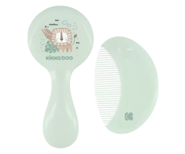 Kikka Boo Kam og Børste med Naturbørster - Savanna Mint