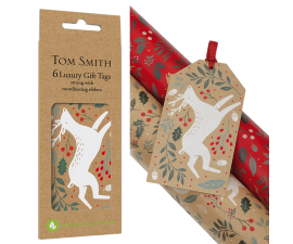 Tom Smith Luksus Til og Fra Kort Med Rensdyr og Natur 6 stk