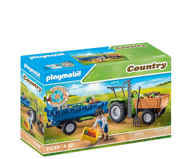Playmobil Country Harvester Tractor with Trailer