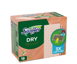 Swiffer Dry Floor Cleaning Wipes Refill Pack – 18 stk