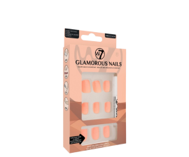 W7 Glamorous Nails Apricot Glow - 24 stk